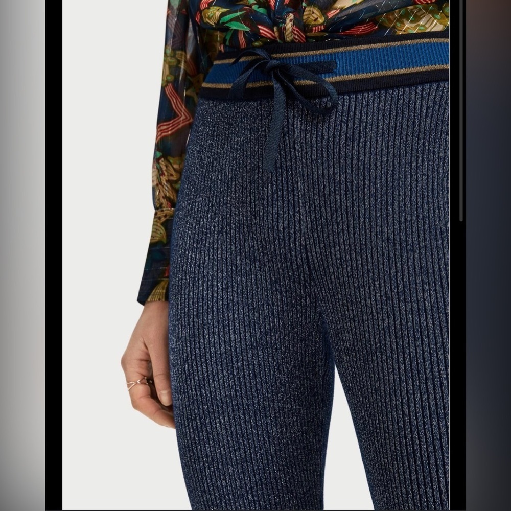 Scotch & Soda lurex knitted flare pants XS - Picture 9 of 14